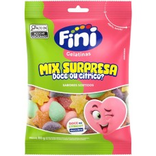BALA FINI GELATINA MIX SURPRESA SORTIDOS 80 GR