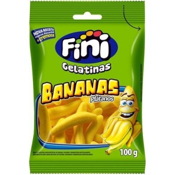 BALA FINI GELATINAS BANANAS 100 GR
