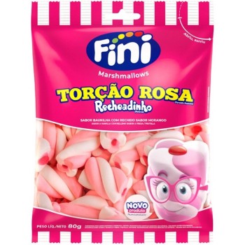 BALA FINI MARSHMALLOW TORCAO RECHEADINHO ROSA 80G