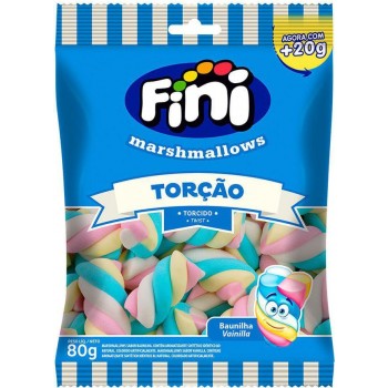 BALA FINI MARSHMALLOW TORÇÃO BAUNILHA 80 GR