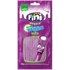 BALA FINI REGALIZ SOUR TUBES ACIDO UVA 80G