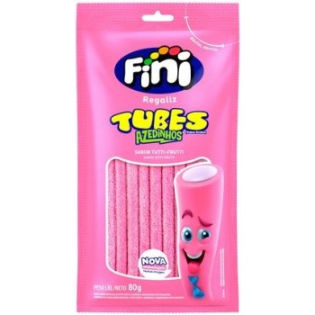 BALA FINI REGALIZ SOUR TUBES TUTTI FRUTI 80 GR