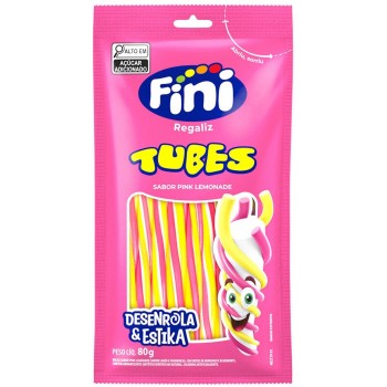BALA FINI REGALIZ TUBES PINK LEMONADE 80G