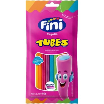 BALA FINI REGALIZ TUBES SORTIDOS 80G