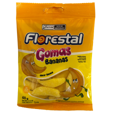 BALA FLORESTAL GOMA BANANAS 60GR