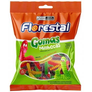 BALA FLORESTAL GOMA MINHOCAS AZEDINHAS 150G