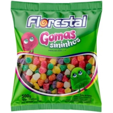 BALA FLORESTAL GOMA SININHOS SORTIDAS 500 GR