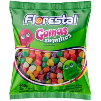 BALA FLORESTAL GOMA SININHOS SORTIDAS 500 GR