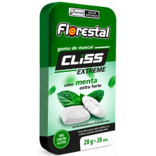 CHICLE FLORESTAL CLISS LATA MENTA EXTRA FORTE 28GR