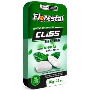 CHICLE FLORESTAL CLISS LATA MENTA EXTRA FORTE 28GR