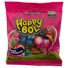 CHICLE FLORESTAL HAPPY BOL SORTIDO 51 GR