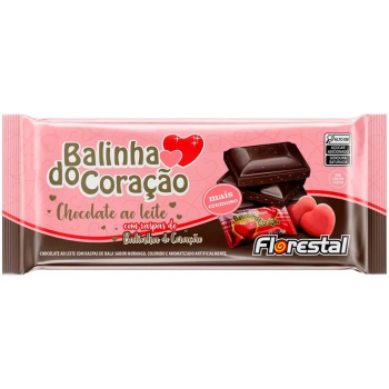 CHOCOLATE FLORESTAL BARRA LEITE/MORANGO 80 G      