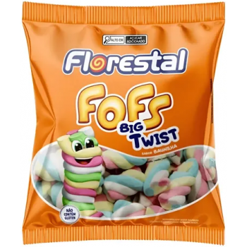 MARSHMALLOW FLORESTAL FOFS BIG TWIST BAUNILHA 220G