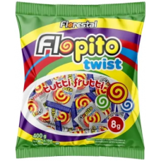 PIRULITO FLORESTAL FLOPITA TWIST TUTTI FRUT 400 G