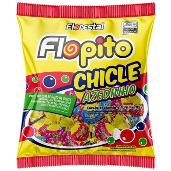 PIRULITO FLORESTAL FLOPITO CHICLE AZEDINHO 500G