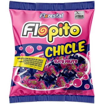PIRULITO FLORESTAL FLOPITO CHICLE TUTTI FRUTT 500G
