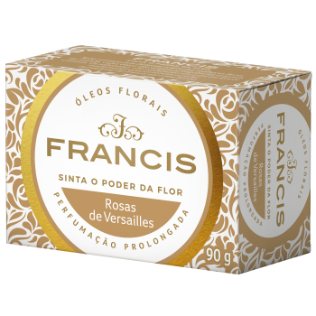 SABONETE FRANCIS CX BRANCO ROSA BRANCA PATCHOLI90 