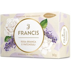 SABONETE FRANCIS CX BRANCO ROSA BRANCA PATCHOLI90 