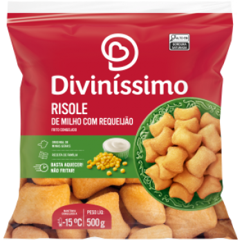 RISOLE DE MILHO C/ REQUEIJÃO DIVINÍSSIMO 500G