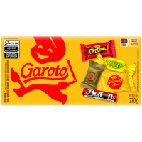 BOMBOM GAROTO SORTIDOS CAIXA 220G