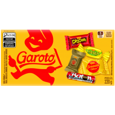 BOMBOM GAROTO SORTIDOS CAIXA 220G