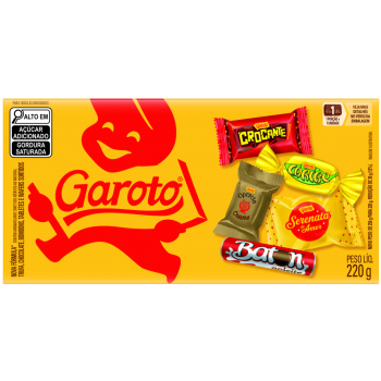 BOMBOM GAROTO SORTIDOS CAIXA 220G