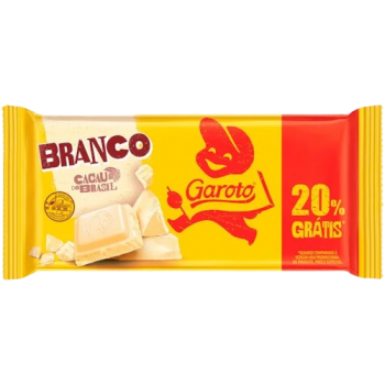 CHOCOLATE GAROTO BRANCO PROMOCIONAL 80G