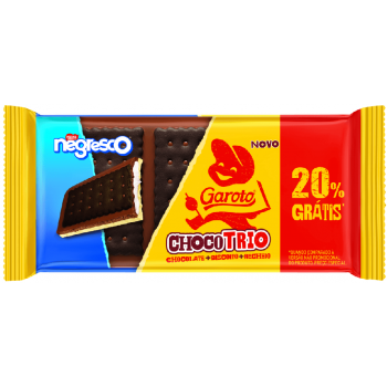 CHOCOLATE GAROTO CHOCO TRIO NEGRESCO PROMOC 90G