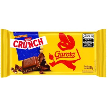 CHOCOLATE GAROTO CRUNCH 80G