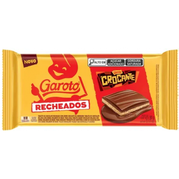 CHOCOLATE GAROTO RECHEADOS CROCANTE 90G