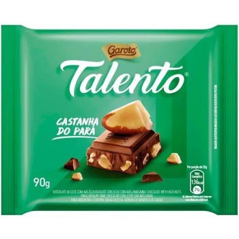 CHOCOLATE GAROTO TALENTO CASTANHA DO PARÁ 85G