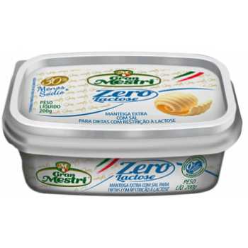 MANTEIGA GRAN MESTRI EXT. C/SAL ZERO LACTOSE 200GR