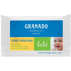 LENCO UMEDECIDO GRANADO BEBE C/50UND