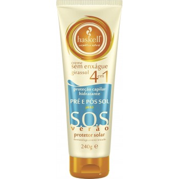 CREME HASKELL SEM ENXAGUE GIRASSOL 4X1 240 GR