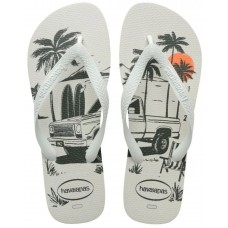 SANDALIAS HAVAIANAS ALOHA BRANCO VERDE OLIVE 41/42