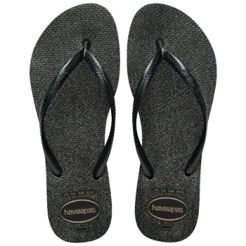 SANDALIAS HAVAIANAS SLIM GLOSS PRETO/PRATA 39/40