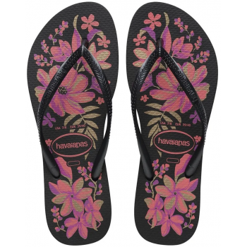 SANDALIAS HAVAIANAS SLIM ORGANIC PRETO/OURO 35/36