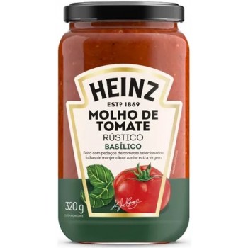 MOLHO DE TOMATE HEINZ RUSTICO BASILICO 320 GR