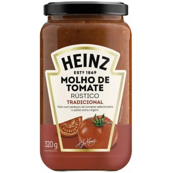 MOLHO DE TOMATE HEINZ RUSTICO TRADICIONAL 320 GR