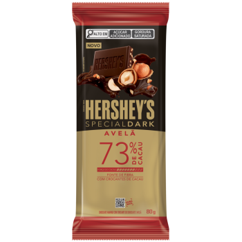 CHOCOLATE HERSHEY'S DARK AVELÃ 73 CACAU 80G