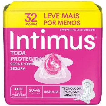 ABSORVENTE INTIMUS TRIPLA PROTEÇAO C/ABAS C/32 UN