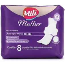 ABSORVENTE MILI MULHER NOTURNO ULTRA ABAS 8 UN ABSORVENTE MILI MULHER NOTURNO ULTRA ABAS 8 UN