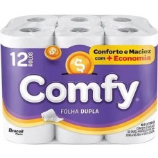 PAPEL HIGIENICO COMFY NEUTRO F. DUPLA 20M C/ 12 PAPEL HIGIENICO COMFY NEUTRO F. DUPLA 20M C/ 12