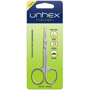 TESOURA UNHEX FOR MEN P/NARIZ BIGODE OUVIDO UN