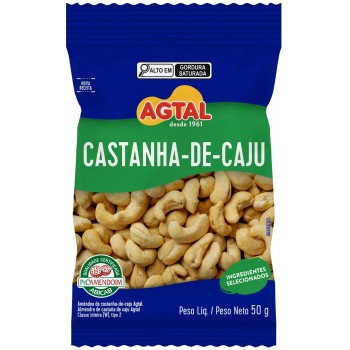 CASTANHA DE CAJU AGTAL SACHE 50 GR