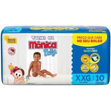 FRALDA DESCARTAVEL TURMA DA MONICA XXG 10 UN