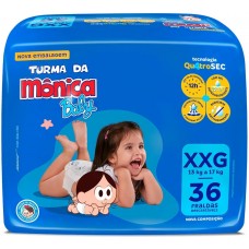 FRALDA DESCARTAVEL TURMA DA MONICA XXG 36 UN FRALDA DESCARTAVEL TURMA DA MONICA XXG 36 UN