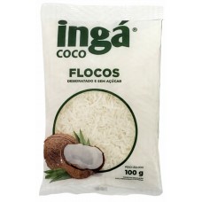 COCO RALADO INGA FLOCOS SEM AÇÚCAR 100 GR