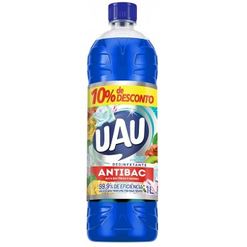 DESINFETANTE UAU ANTIBAC FLORES E FRESCOR 1L