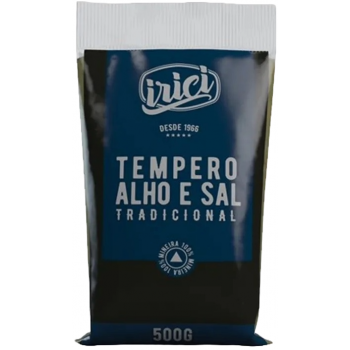 TEMPERO IRICI ALHO E SAL PACOTE 500 GR